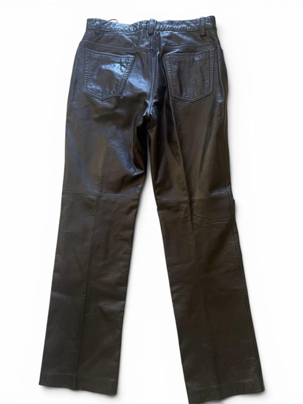 Ann Taylor Black Leather Pants - Picture 2 of 5